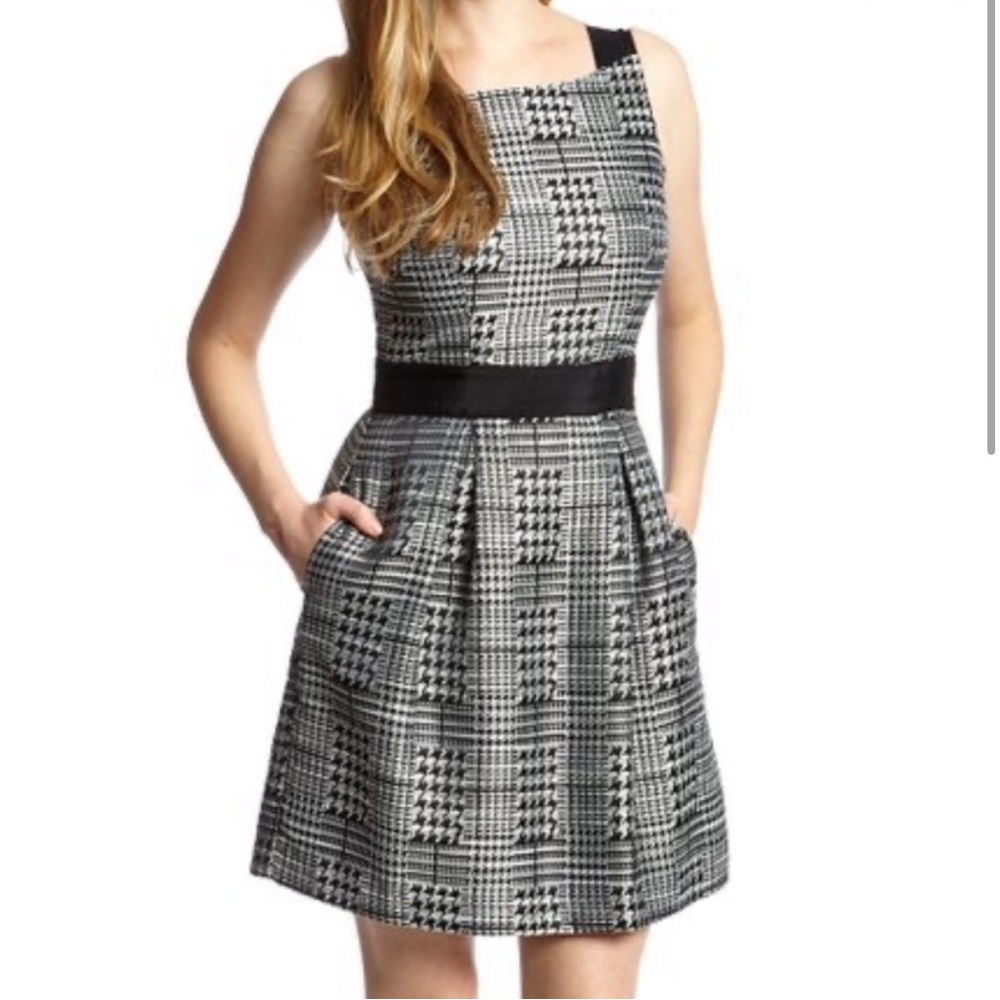 Jessica Simpson Houndstooth A-Line dress